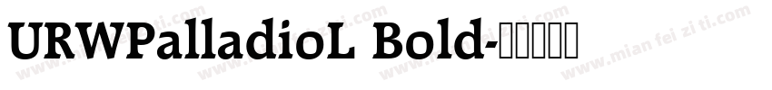 URWPalladioL Bold字体转换